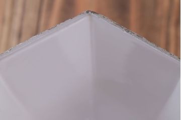 昭和レトロ　六角ガラスシェード照明