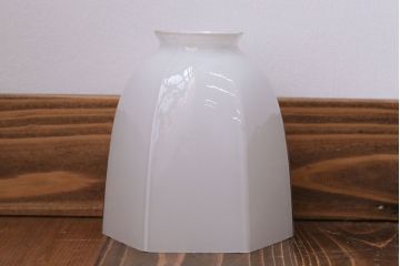 昭和レトロ　六角ガラスシェード照明