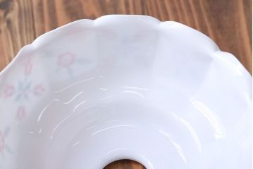 フランスアンティーク　花柄フリルシェード照明(1)