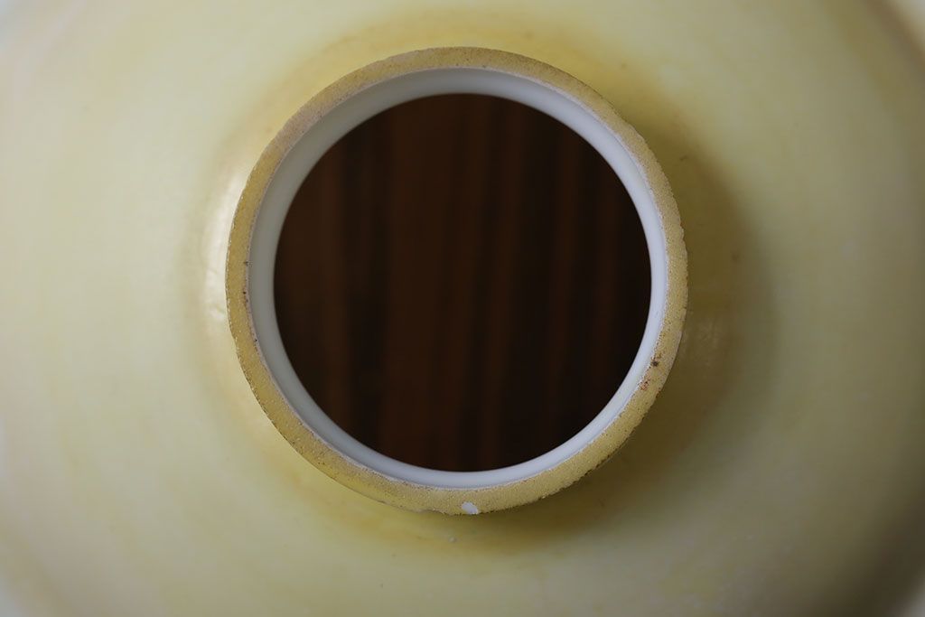 フランスアンティーク　8角ガラスシェードのおしゃれな天井照明