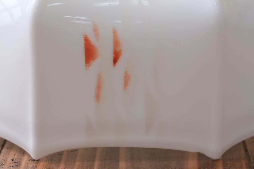 フランスアンティーク　8角ガラスシェードのおしゃれな天井照明