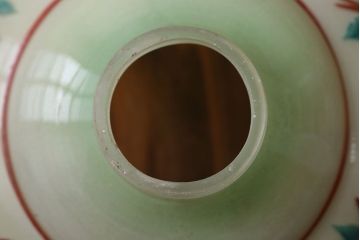 フランスアンティーク　花柄フリルシェード照明(2)