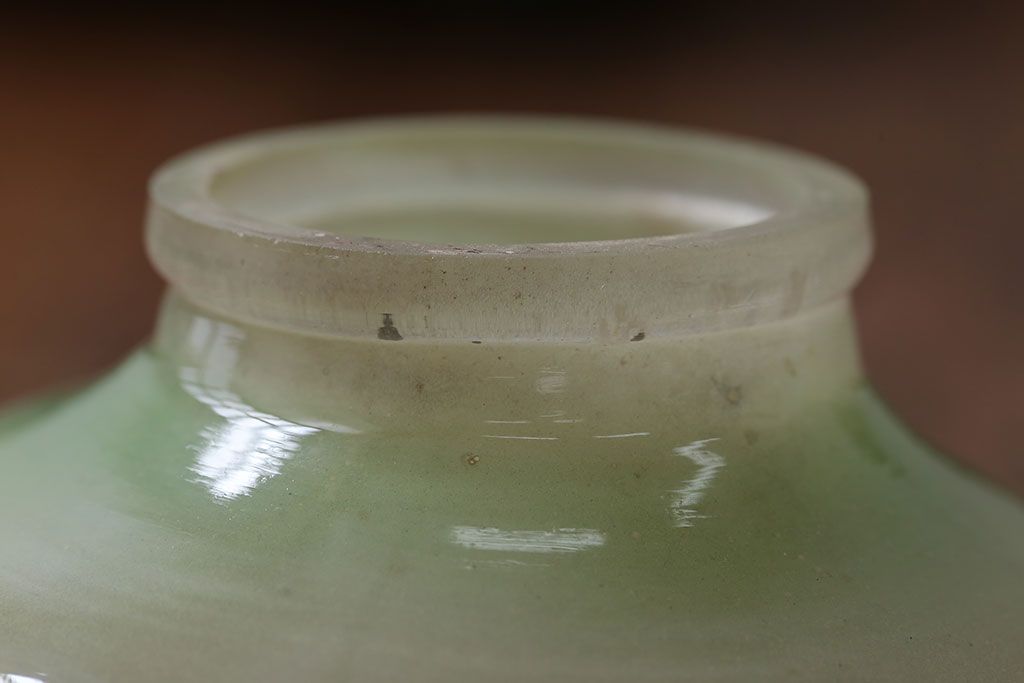 フランスアンティーク　花柄フリルシェード照明(2)