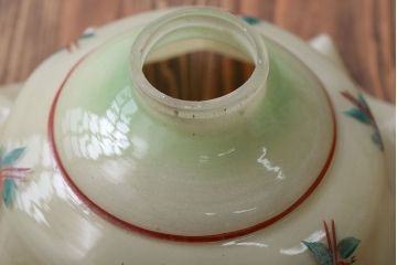 フランスアンティーク　花柄フリルシェード照明(2)