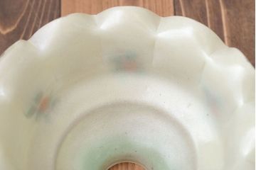 フランスアンティーク　花柄フリルシェード照明(2)