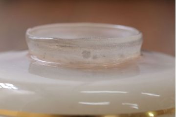 フランスアンティーク　花柄フリルシェード照明(3)