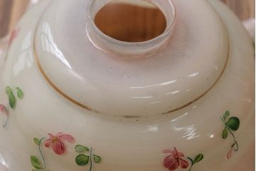 フランスアンティーク　花柄フリルシェード照明(3)