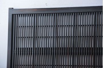 古民具・骨董　裏障子付き格子戸4枚セット(1)