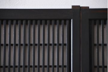 古民具・骨董　裏障子付き格子戸4枚セット(1)