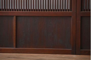古民具・骨董　裏障子付き格子戸4枚セット(1)