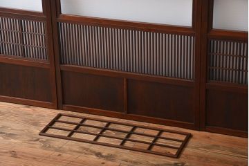 古民具・骨董　裏障子付き格子戸4枚セット(1)