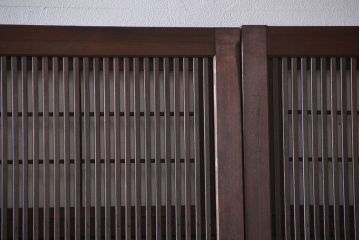 古民具・骨董　裏障子付き格子戸4枚セット(2)