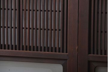 古民具・骨董　裏障子付き格子戸4枚セット(2)