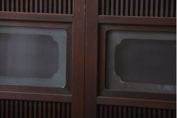 古民具・骨董　裏障子付き格子戸4枚セット(2)