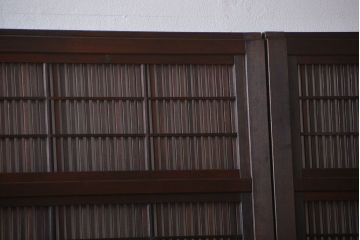 古民具・骨董　裏障子付き格子戸4枚セット(2)