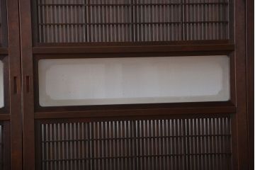古民具・骨董　裏障子付き格子戸4枚セット(2)