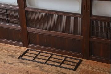 古民具・骨董　裏障子付き格子戸4枚セット(2)