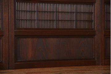 古民具・骨董　裏障子付き格子戸4枚セット(2)