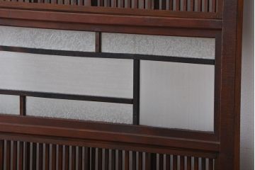 大正ロマン　裏障子付き　格子戸2枚セット