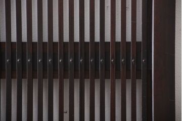 古民具・骨董　裏障子付き　格子戸(1)