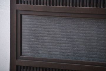 古民具・骨董　裏障子付き　格子戸(1)