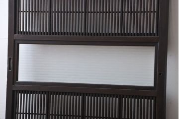 古民具・骨董　裏障子付き　格子戸(2)