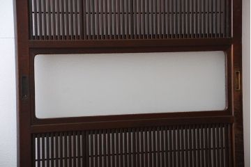 昭和レトロ　裏障子付き　格子戸