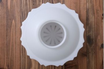 イギリスアンティーク　上品なガラス照明