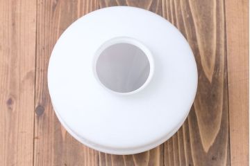 昭和レトロ　陽刻ガラス照明(1)