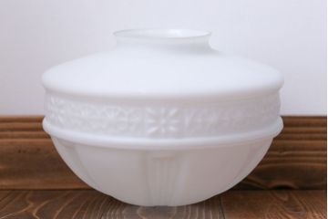 昭和レトロ　陽刻ガラス照明(1)