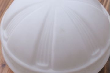 昭和レトロ　陽刻ガラス照明(2)