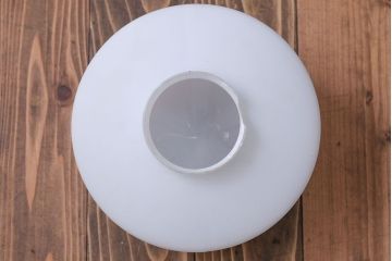 昭和レトロ　陽刻ガラス照明(2)