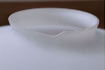 昭和レトロ　陽刻ガラス照明(2)