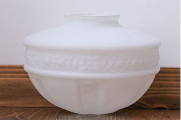 昭和レトロ　陽刻ガラス照明(2)