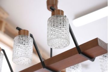 北欧ビンテージ　6連天井照明