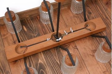 北欧ビンテージ　6連天井照明