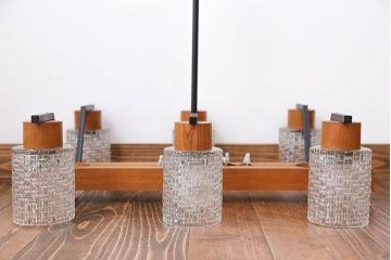 北欧ビンテージ　6連天井照明