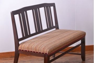 アンティーク家具　大正ロマン　お洒落なソファベンチ