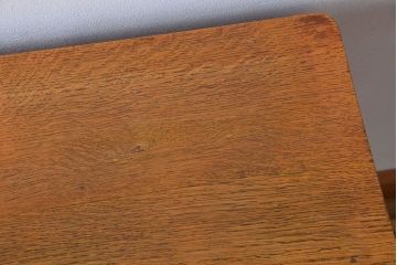 アンティーク家具　イギリスアンティーク　オーク材　引き出し付きデスク