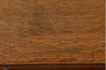 アンティーク家具　イギリスアンティーク　オーク材　引き出し付きデスク