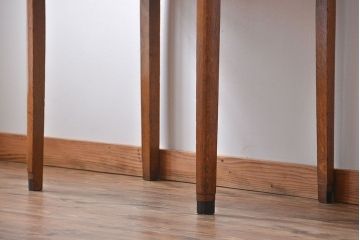 アンティーク家具　イギリスアンティーク　オーク材　引き出し付きデスク