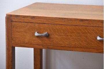 アンティーク家具　イギリスアンティーク　オーク材　引き出し付きデスク