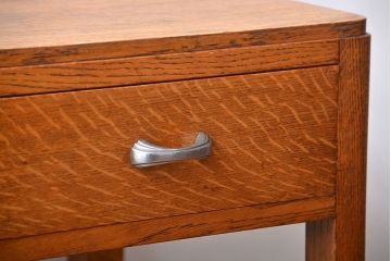 アンティーク家具　イギリスアンティーク　オーク材　引き出し付きデスク