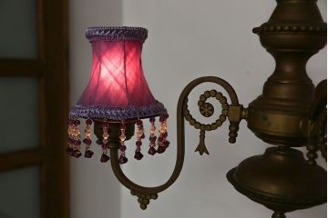 イギリスアンティーク　綺麗な銅製シャンデリア