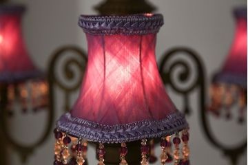 イギリスアンティーク　綺麗な銅製シャンデリア