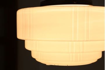 昭和レトロ　ガラスシェード照明