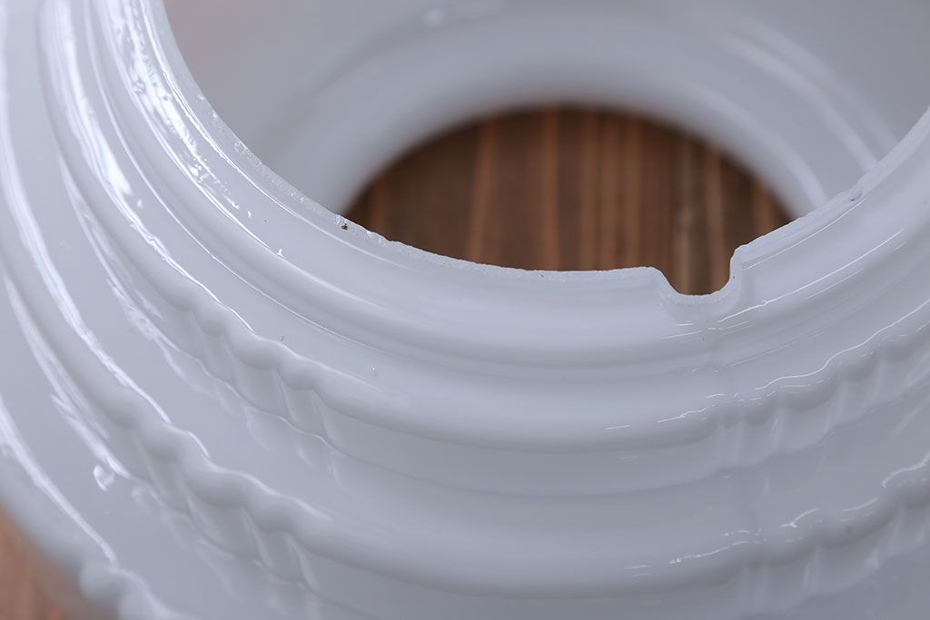 昭和レトロ　ガラスシェード照明