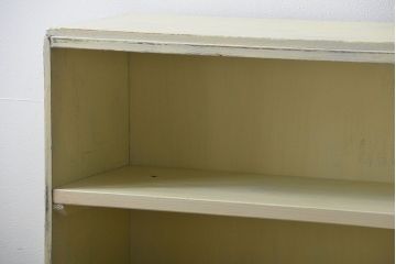 レトロ家具　昭和レトロ　アンティークペイント本棚