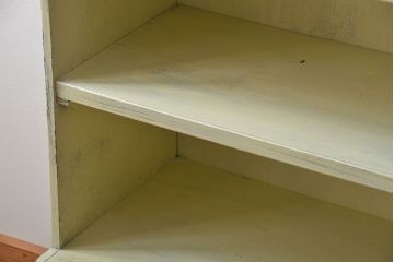 レトロ家具　昭和レトロ　アンティークペイント本棚