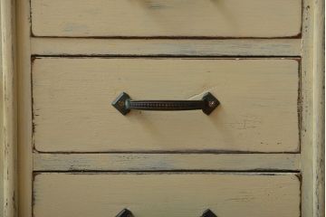 レトロ家具　昭和レトロ　アンティークペイント本棚